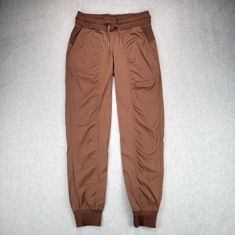 Lululemon Dance Studio Mid Rise Jogger Women 4 Roasted Brown Tapered Activewear